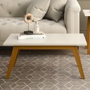 Ver imagem 4 de Mesa de Centro para Sala Madeira Retangular Prism Patrimar Off White