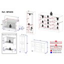 Ver imagem 4 de Quarto de Bebê Completo com Berço Americano 3 em 1 Teddy Multimóveis Mp4656 Madeirado/branco