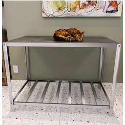 2 Bancadas de Secagem e Tosa em Aço Inox com 1 Prateleira-multiuso - 3