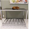 2 Bancadas de Secagem e Tosa em Aço Inox com 1 Prateleira-multiuso - 3