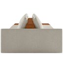 Ver imagem 6 de Sofá Ilha Modular para Sala 342cm com Puff Dublin K01 Bouclê Creme Sintético Caramelo - Lyam Decor