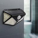 Ver imagem 4 de Luminaria Solar 100 Led Sensor Movimento Kit 7 Und 3 Funçoes Spot Iluminaçao Casa Rua Jardim