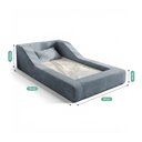 Ver imagem 2 de Cama Montessoriana Infantil Noah 100% Espuma com Colchão Bouclê Azul - Abmaza