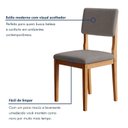 Ver imagem 7 de Kit 4 Cadeiras para Sala de Jantar Pés Madeira Maciça Carol Cinza/Cinamomo/Linho Prata
