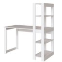 Ver imagem 4 de Mesa Escrivaninha C/ Estante 4 Prateleiras Licce Branco