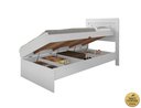 Ver imagem 7 de Cama Solteiro Reforçada com Baú e Colchão Solteiro D20 Larissa Mdf/mdp Branca
