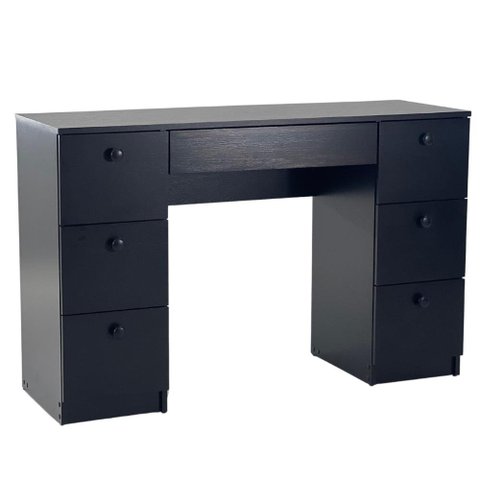 Mesa de Escritório Ditália 7 Gavetas Pe-100 Cor:preto