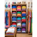 Ver imagem 2 de Estante Colmeia 100% Mdf Amadeirado - Suprema Móveis