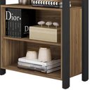 Ver imagem 4 de Guarda Roupa Solteiro Closet 73cm Prateleira Una Mel/preto C01 - Mpozenato