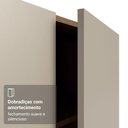 Ver imagem 4 de Guarda Roupa Modulado Neo 2 Portas de Bater com Espelhos 5 Nichos MDP Rustic-Crema Madesa