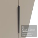 Ver imagem 2 de Guarda Roupa Modulado Neo 2 Portas de Bater com Espelhos 5 Nichos MDP Rustic-Crema Madesa
