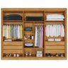Guarda-Roupa Casal Argos 6 Portas 6 Gavetas 100% Mdf Peroba/Off White - Mademarques - 3