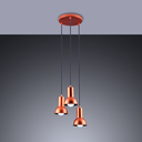 Ver imagem 2 de Luminária Pendente de Teto Collection 3 Lâmpadas E27 Bivolt Cobre 110V/220V