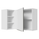 Ver imagem 5 de Armário Aéreo de Canto com Adega Acoplada Madesa Lux 1 Porta Branco/Branco Veludo