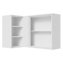 Ver imagem 7 de Armário Aéreo de Canto com Adega Acoplada Madesa Lux 1 Porta Branco/Branco Veludo