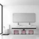 Ver imagem 3 de Gaveteiro Plástico 1 Gaveta Kz Container Rosa/Branco/Vermelho