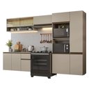 Ver imagem 2 de Armário de Cozinha Completa 300 Cm Suspenso Nice Madesa 07 Crema