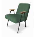 Ver imagem 2 de Poltrona Sala Decorativa Industrial Preto Laurita Linho K01 - D'Rossi