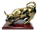 Ver imagem 1 de Touro da Sorte de Wall Street Medio M214 Bronze