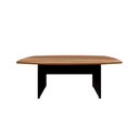 Ver imagem 4 de Mesa de Reunião Orgânica 2m Pés Painel Escritório F5 Office Cor:Nogal com Preto