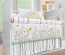 Ver imagem 4 de Kit Berço Enxoval de Bebê Floral Borboletas - Kt522