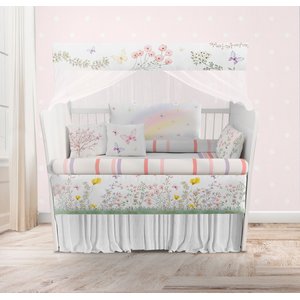 Kit Berço Enxoval de Bebê Floral Borboletas - Kt522