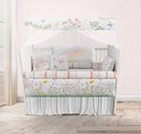 Ver imagem 1 de Kit Berço Enxoval de Bebê Floral Borboletas - Kt522