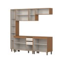 Ver imagem 5 de Cozinha Modulada Completa 6 Peças com Balcão com Tampo e Paneleiro Venaly