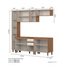 Ver imagem 4 de Cozinha Modulada Completa 6 Peças com Balcão com Tampo e Paneleiro Venaly