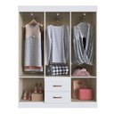 Ver imagem 4 de Guarda-Roupas 6 Portas 2 Gavetas Multimóveis CR35111 Branco