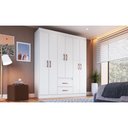 Ver imagem 2 de Guarda-Roupas 6 Portas 2 Gavetas Multimóveis CR35111 Branco