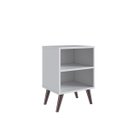 Ver imagem 3 de Kit 2 Mesas de Cabeceira Retrô com Prateleira 