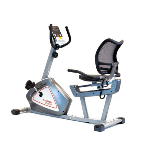 Bicicleta Ergométrica Horizontal Athletic 500bh Magnética 8 Níveis 110kg Ideal para Cardio e Reabili