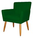 Ver imagem 5 de Poltrona Cecilia Sala Recep Clinica Suede:Verde/Liso