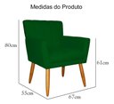 Ver imagem 6 de Poltrona Cecilia Sala Recep Clinica Suede:Verde/Liso