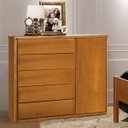 Ver imagem 1 de Cômoda 5 Gavetas com Sapateira Unique 