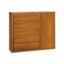 Ver imagem 2 de Cômoda 5 Gavetas com Sapateira Unique 