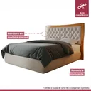 Ver imagem 4 de Cabeceira Queen em Madeira Maciça 