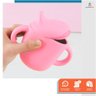 Copinho de Bebê com Alça Infantil +6m Bico de Silicone Rosa - 5