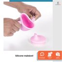 Ver imagem 3 de Copinho de Bebê com Alça Infantil +6m Bico de Silicone Rosa