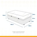 Ver imagem 3 de Cama Box Baú com Colchão de Molas Pocket Classic Solteiro 88cm