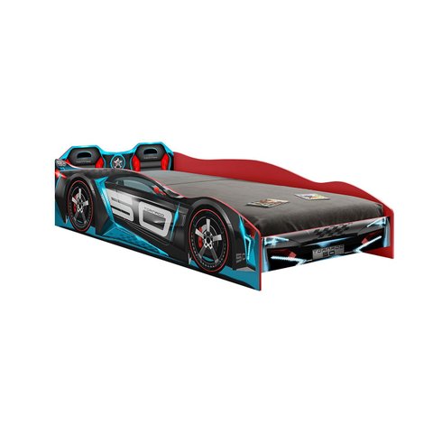 Cama Infantil Solteiro Carro Tornado Plus - Móveis Leartam