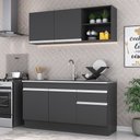 Ver imagem 1 de Armário De Cozinha Compacta Mp2114.898 Preto/branco