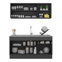 Ver imagem 3 de Armário De Cozinha Compacta Mp2114.898 Preto/branco