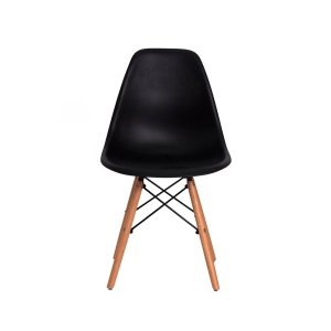 Cadeira Charles Eames Eiffel Preto Polipropileno Cozinha Sala de Estar Jantar Mesa Jantar