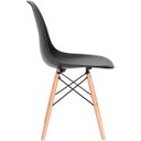 Ver imagem 3 de Cadeira Charles Eames Eiffel Preto Polipropileno Cozinha Sala de Estar Jantar Mesa Jantar