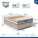 Ver imagem 2 de Cama Box Baú com Colchão de Molas Ensacadas Double Face Pillow Euro Alfa Probel Queen 158cm