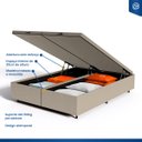 Ver imagem 4 de Cama Box Baú com Colchão de Molas Ensacadas Double Face Pillow Euro Alfa Probel Queen 158cm