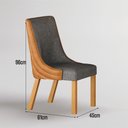 Ver imagem 6 de Conjunto Sala de Jantar Mesa Orgânica 200cm 6 Cadeiras Belle com Tampo Vidro Cinamomo/Off White/Sint
