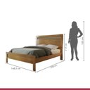 Ver imagem 5 de Cama Casal 140,5cm com Ratam Império